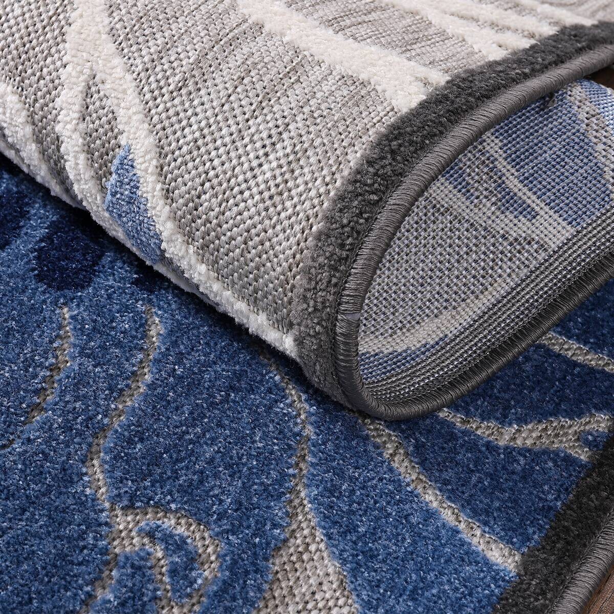 Sanat Outdoorteppich FLORAL grau B/L: ca. 240x330 cm