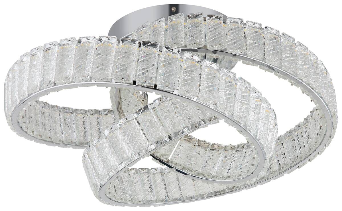 GLOBO Deckenleuchte Chrom klar Metall B/H/D: ca. 47x26x60 cm 1 Brennstellen