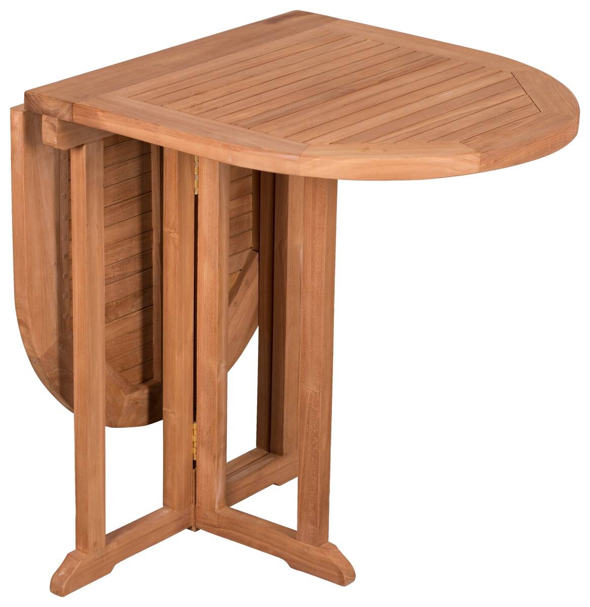 deVries Balkontisch Woodie natur Teakholz B/H/L: ca. 60x75x120 cm