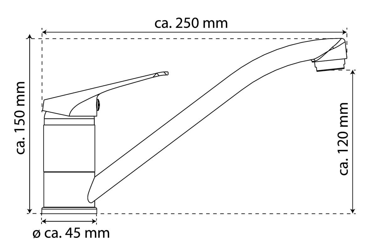 Spültisch-Armatur Speed Chrom