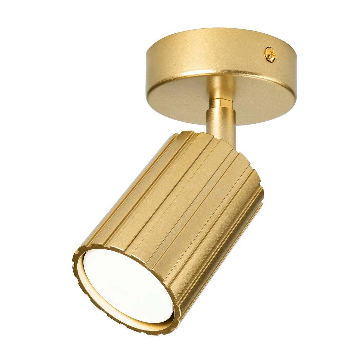 Lamkur Wandleuchte Prisma gold Stahl B/H/L: ca. 8x16x8 cm GU10 1 Brennstellen