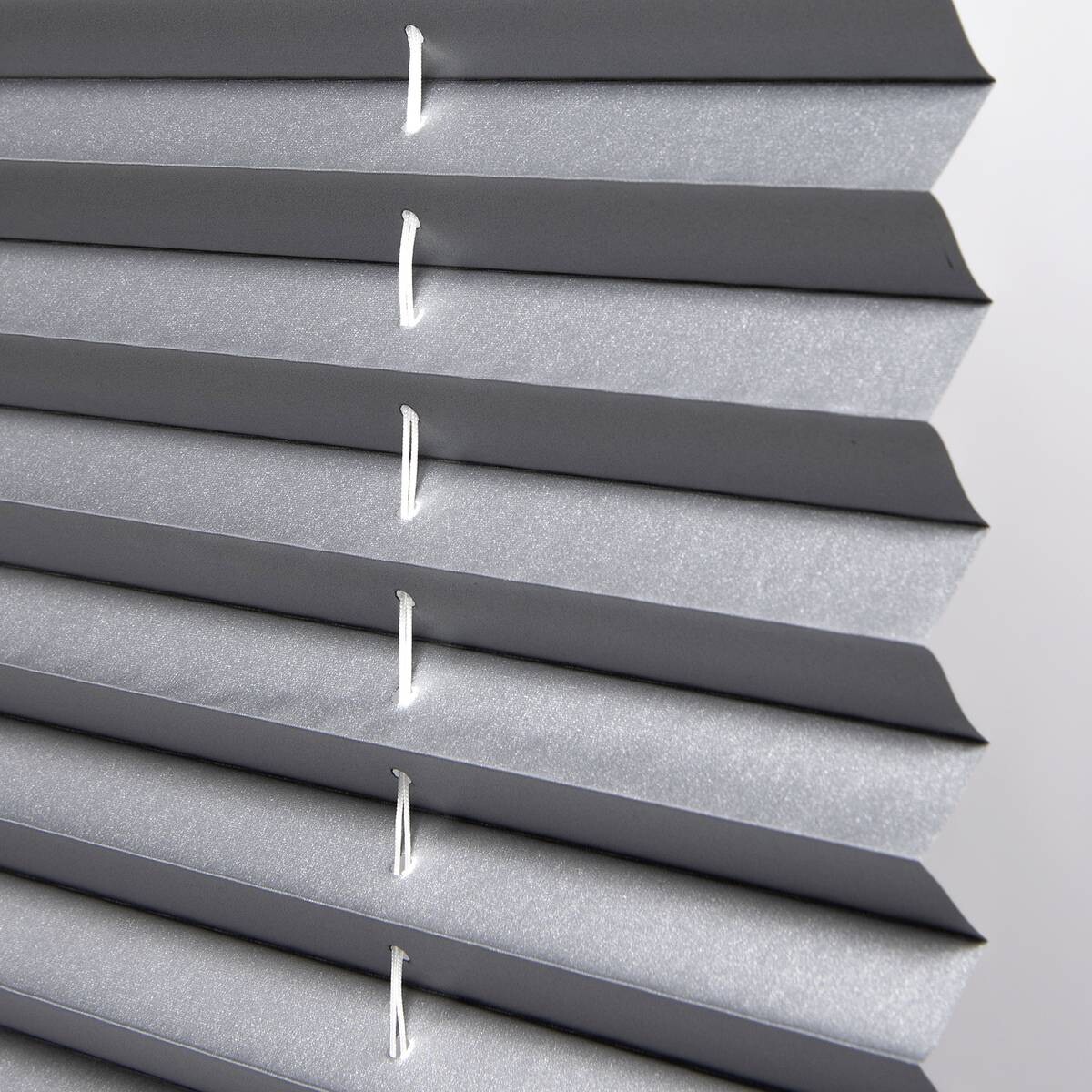 ACUS design collection Thermo Spann-Plissee Verdunklungsqualität anthrazit 100% Polyester B/L: ca. 100x130 cm