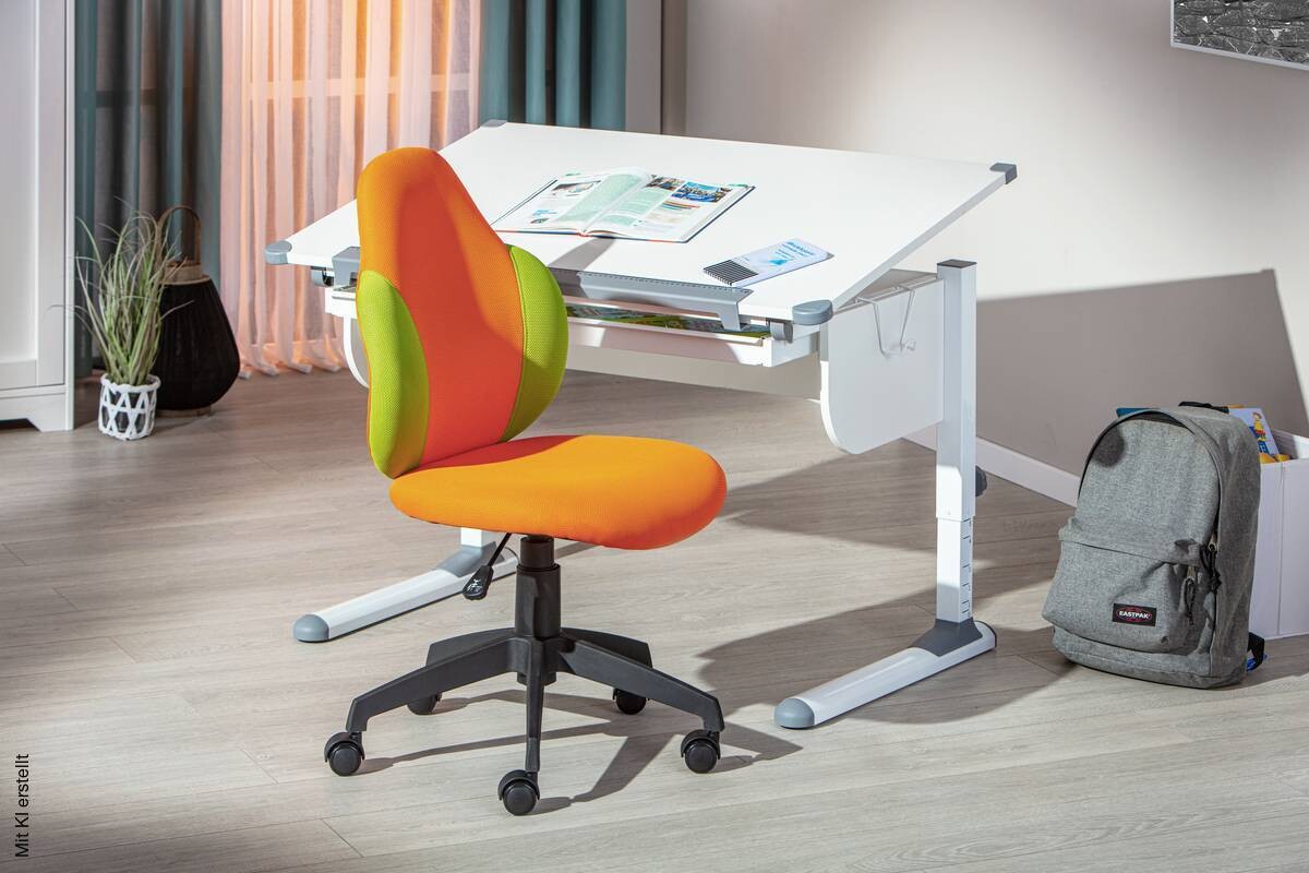 Drehstuhl Jessi orange grün