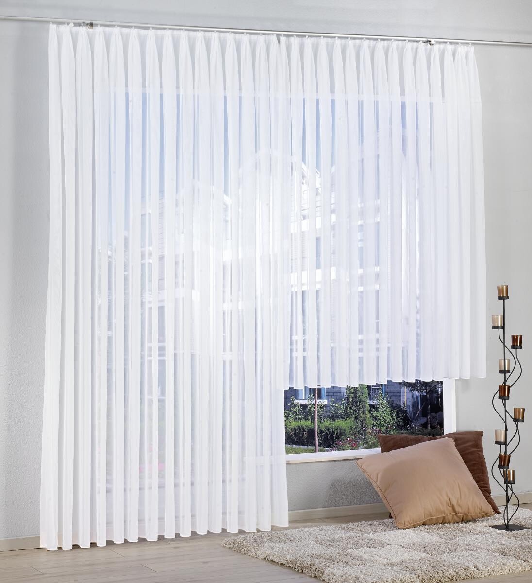 POCOline Fertigstore Yana weiß B/L: ca. 300x245 cm