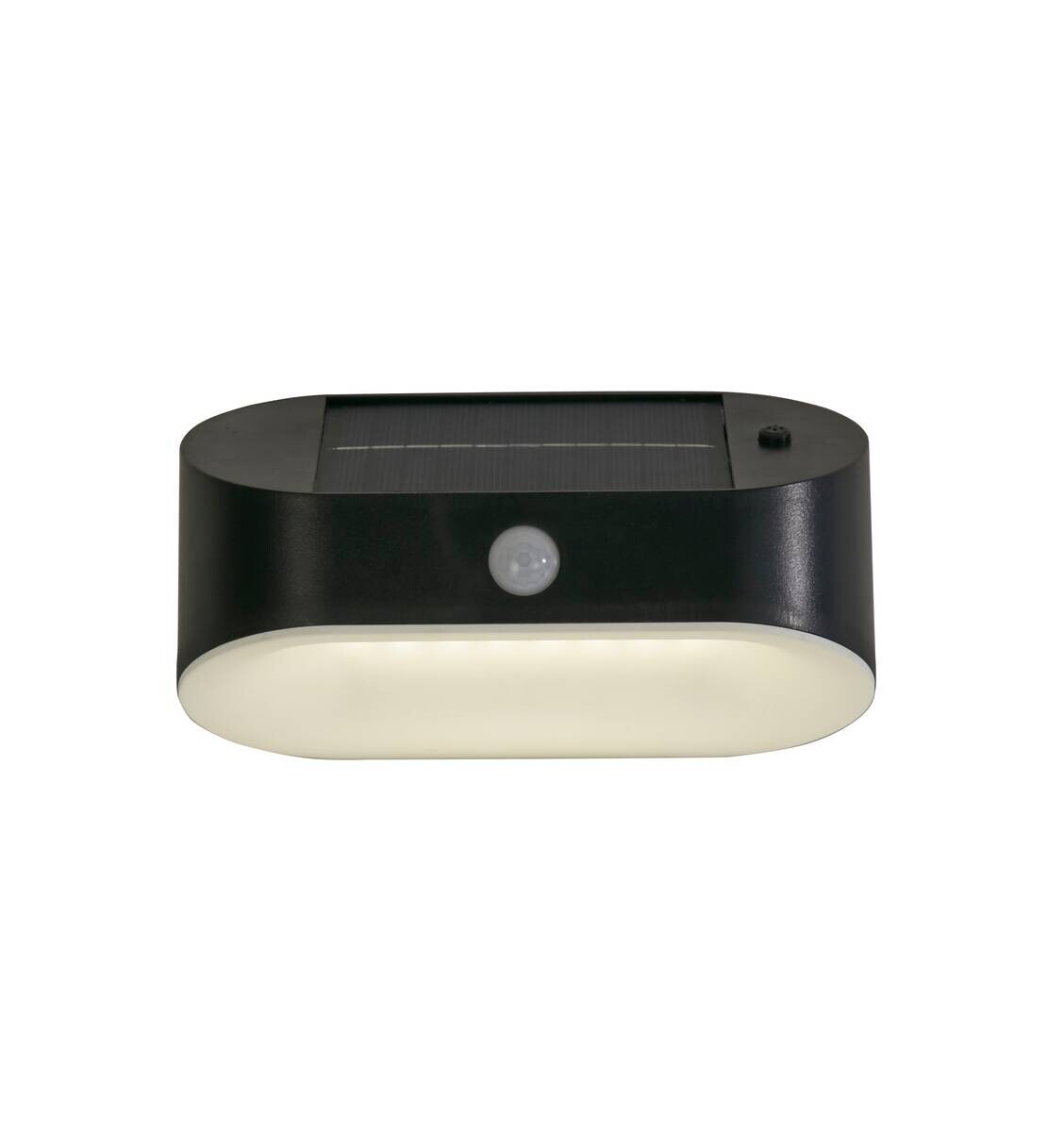 LED-Außenwandleuchte grau weiß B/H/T: ca. 17x9,5x9 cm