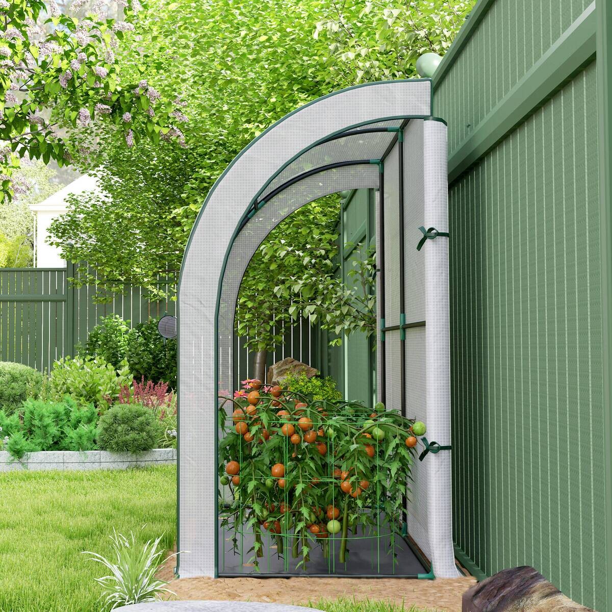 Outsunny Gewächshaus B/H/L: ca. 80x157x200 cm