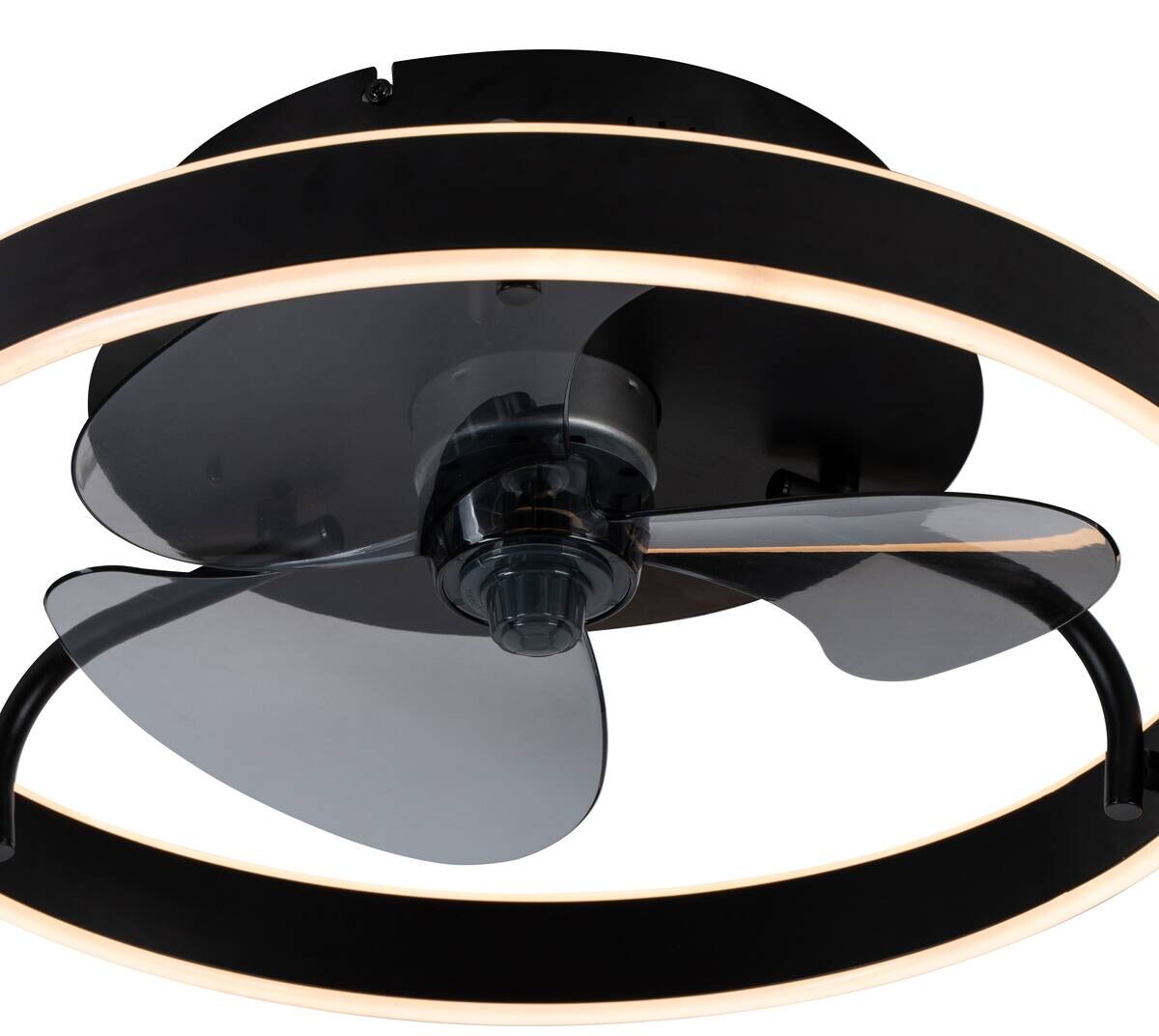 POCOline LED-Deckenventilator Hilko schwarz B/H/L: ca. 50x16x50 cm max. 40 W