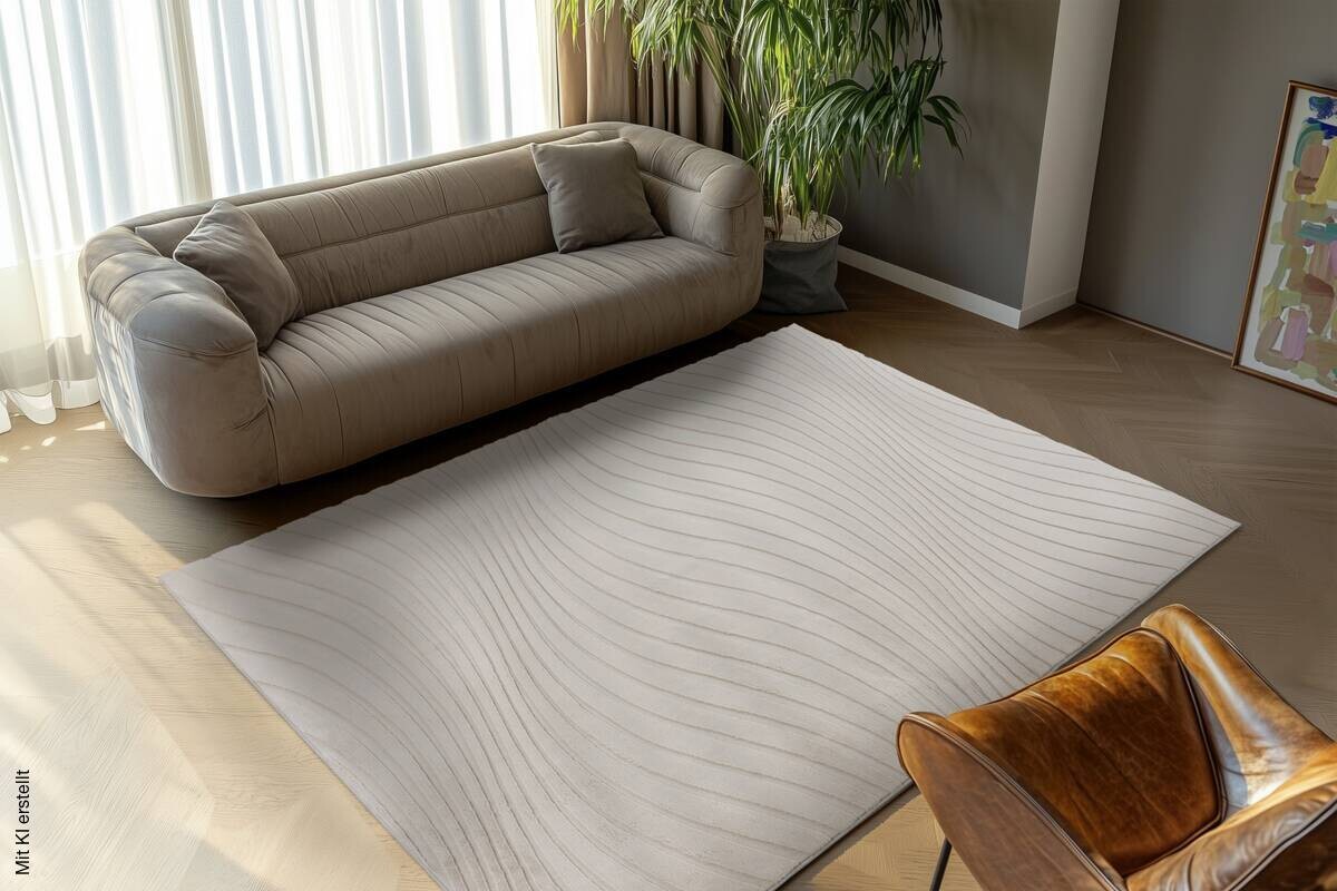 Kayoom Teppich Kierk 325 taupe B/L: ca. 120x170 cm