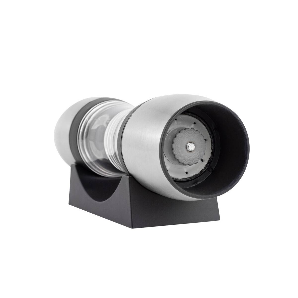 MASTERPRO Salz- u. Pfeffermühle FOODIES COLLECTION silber Edelstahl B/D: ca. 23x5 cm