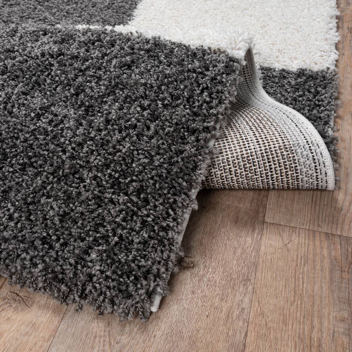 Sanat Hochflorteppich MILANO grau B/L: ca. 80x200 cm