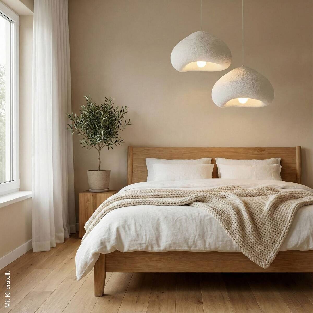 Opviq Pendelleuchte weiß Fiberglas Metall B/T/L: ca. 32x28x32 cm E27 2 Brennstellen