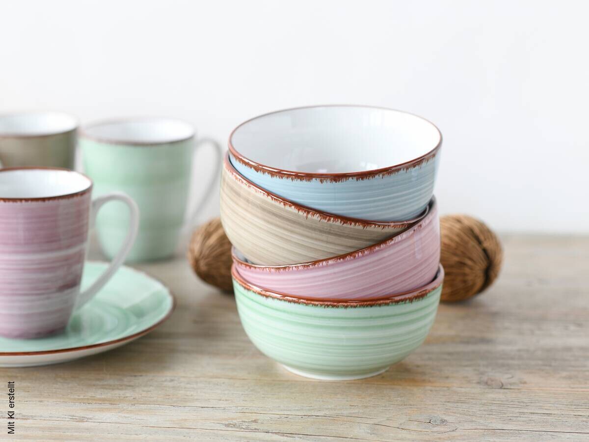 CreaTable Kombiservice Samba multicolor Porzellan 16 tlg.