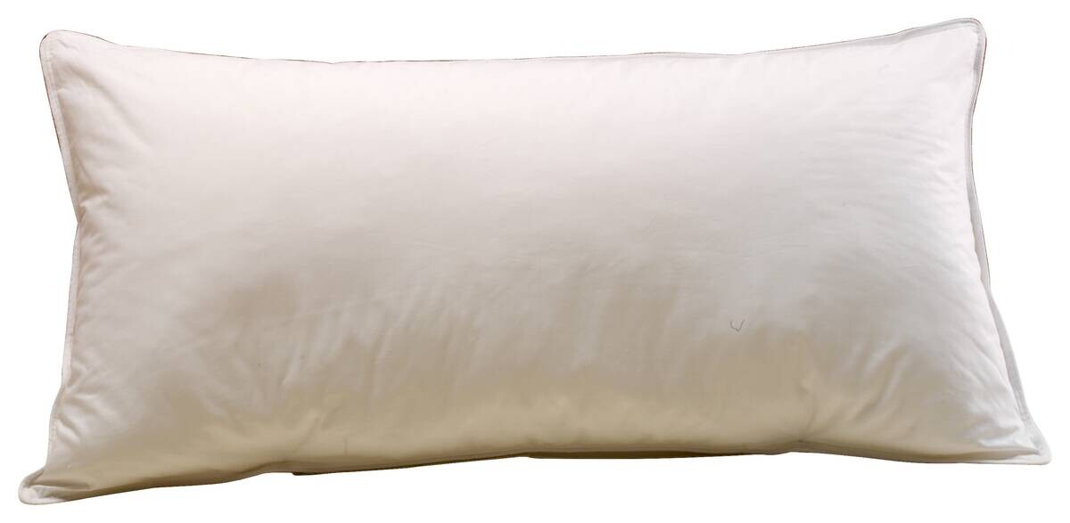 3-Kammer Kopfkissen weiß Bezug: 100% Baumwolle Füllung: 90% Daunen, 10% Federn, 100% Federn B/L: ca. 40x80 cm