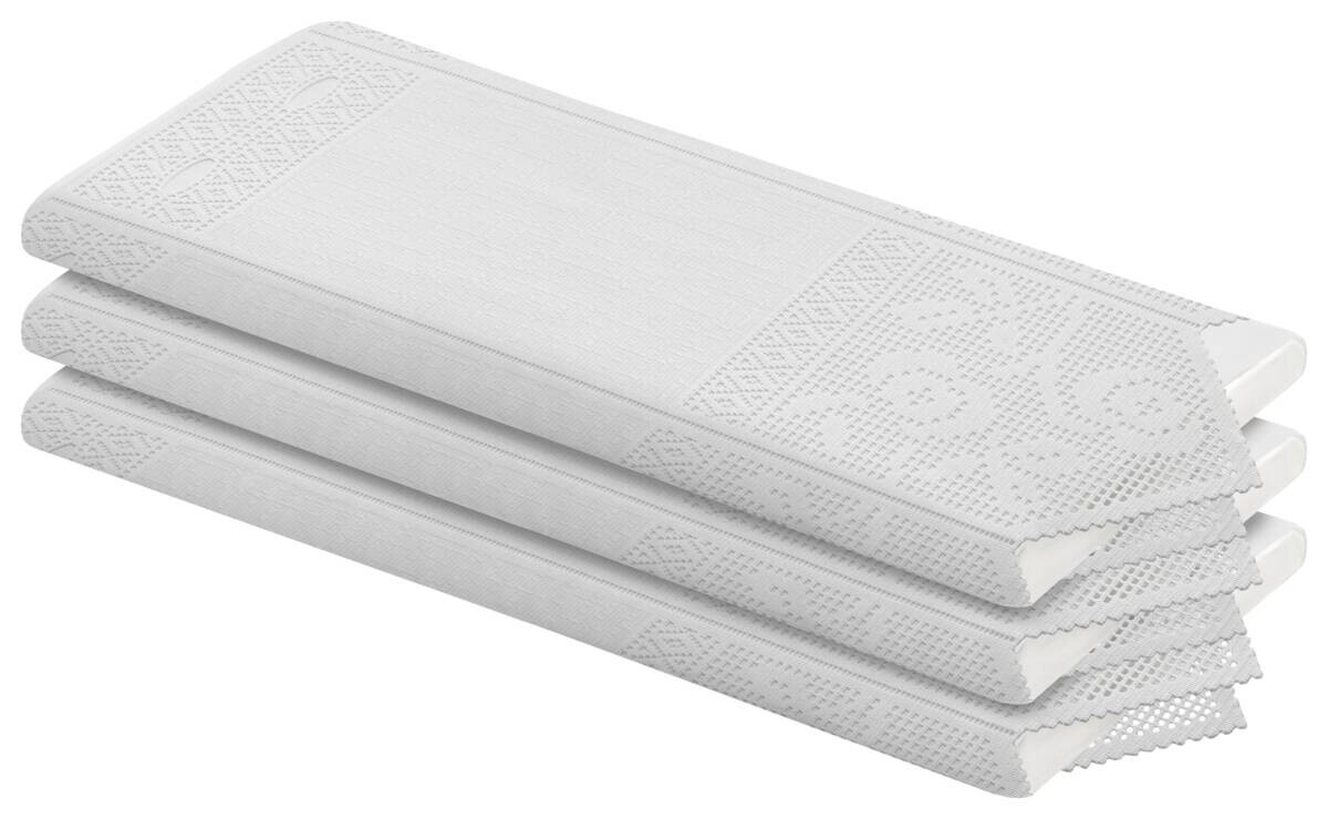 Scheibengardinen-Meterware weiß H: ca. 45 cm