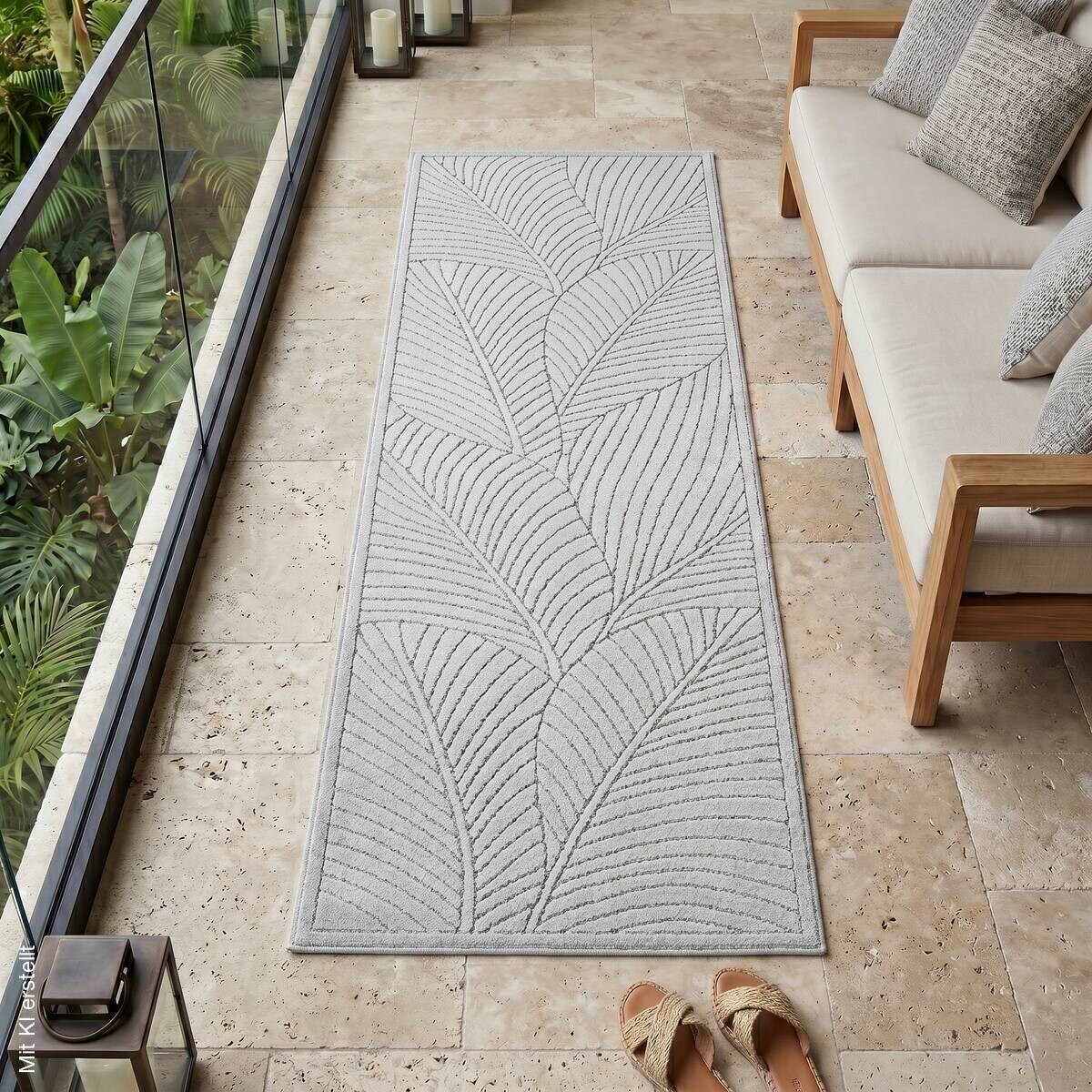 Ayyildiz Flachwebteppich NOVA silber B/L: ca. 80x250 cm