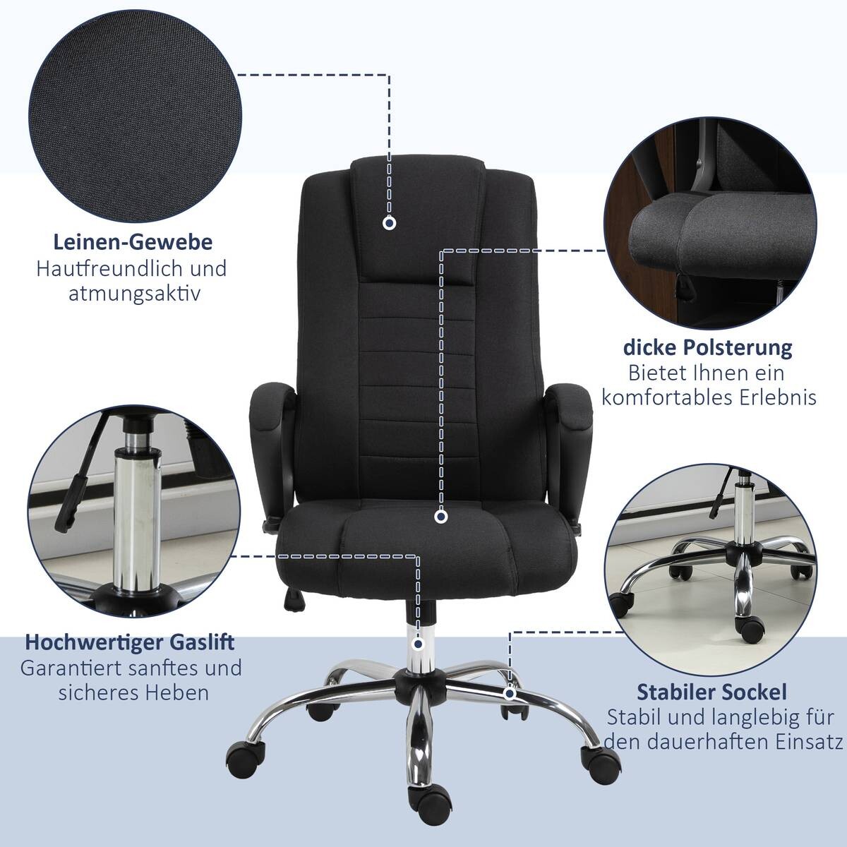 Drehstuhl 921-265BK schwarz
