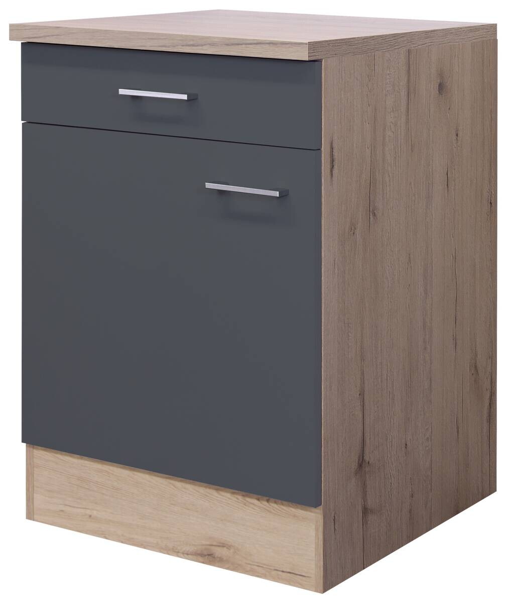 Unterschrank Morena grau matt B/H/T: ca. 60x85x60 cm