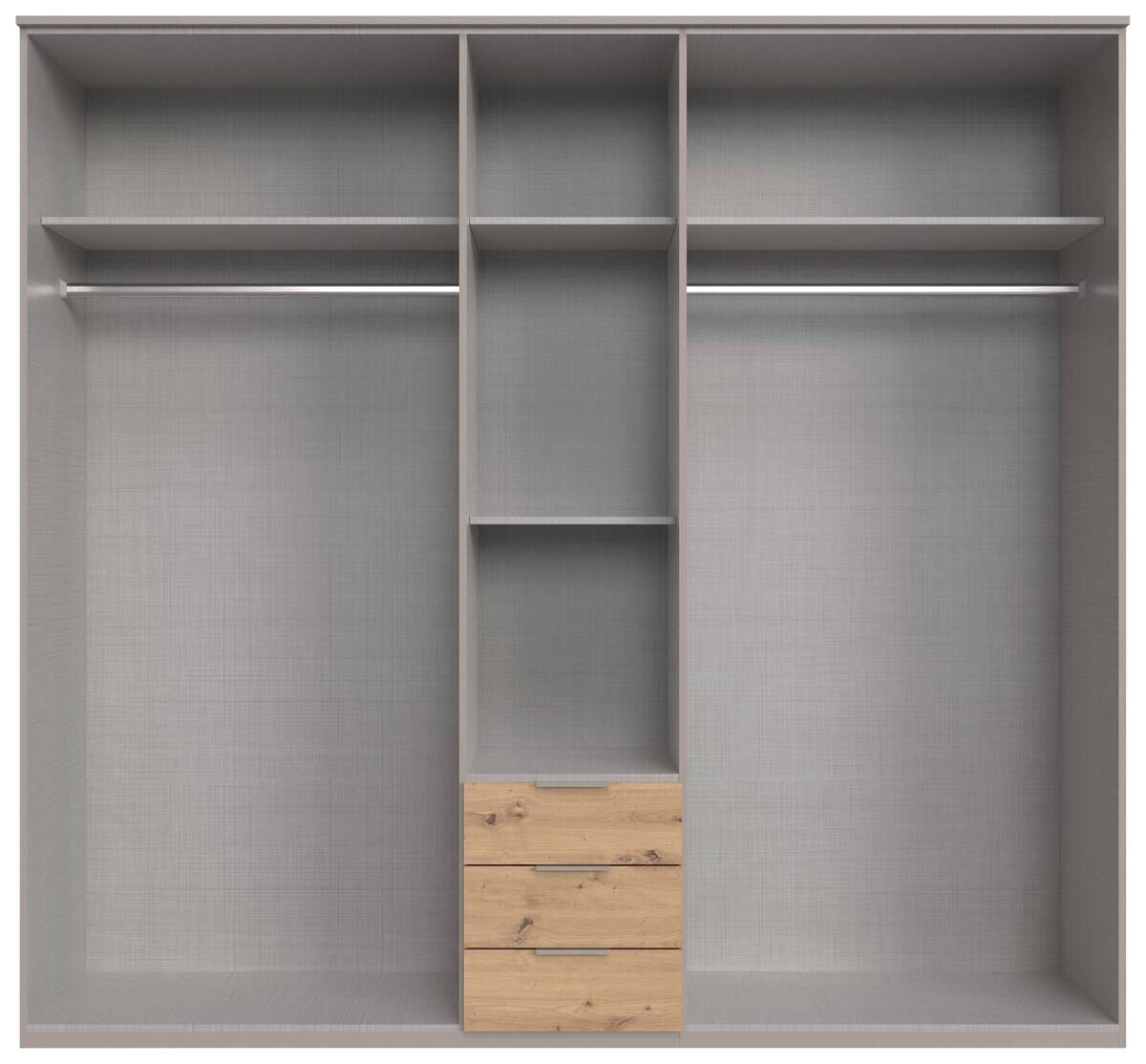 Kleiderschrank Paderborn Sahara grau B/H/T: ca. 225x210x58 cm