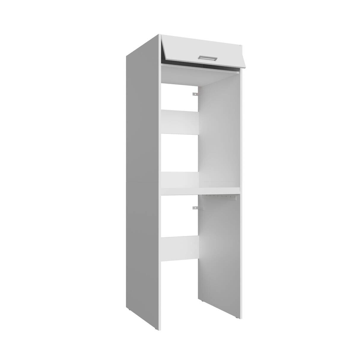 Washcab Waschmaschinenturm weiß Holzwerkstoff