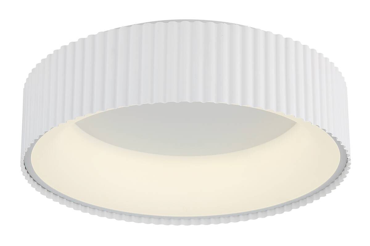 GLOBO LED-Deckenleuchte Opal weiß Metall Acryl H/D: ca. 13x46 cm 1 Brennstellen