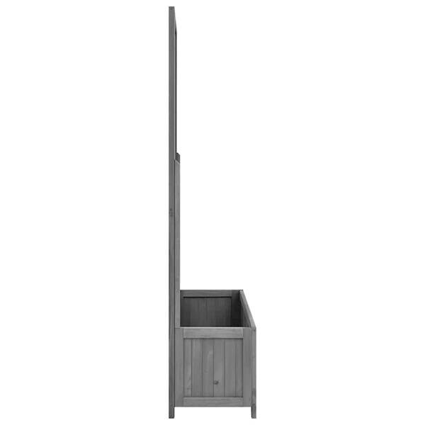 Gartenspalier schwarz Holz B/H/L: ca. 30x135x70 cm