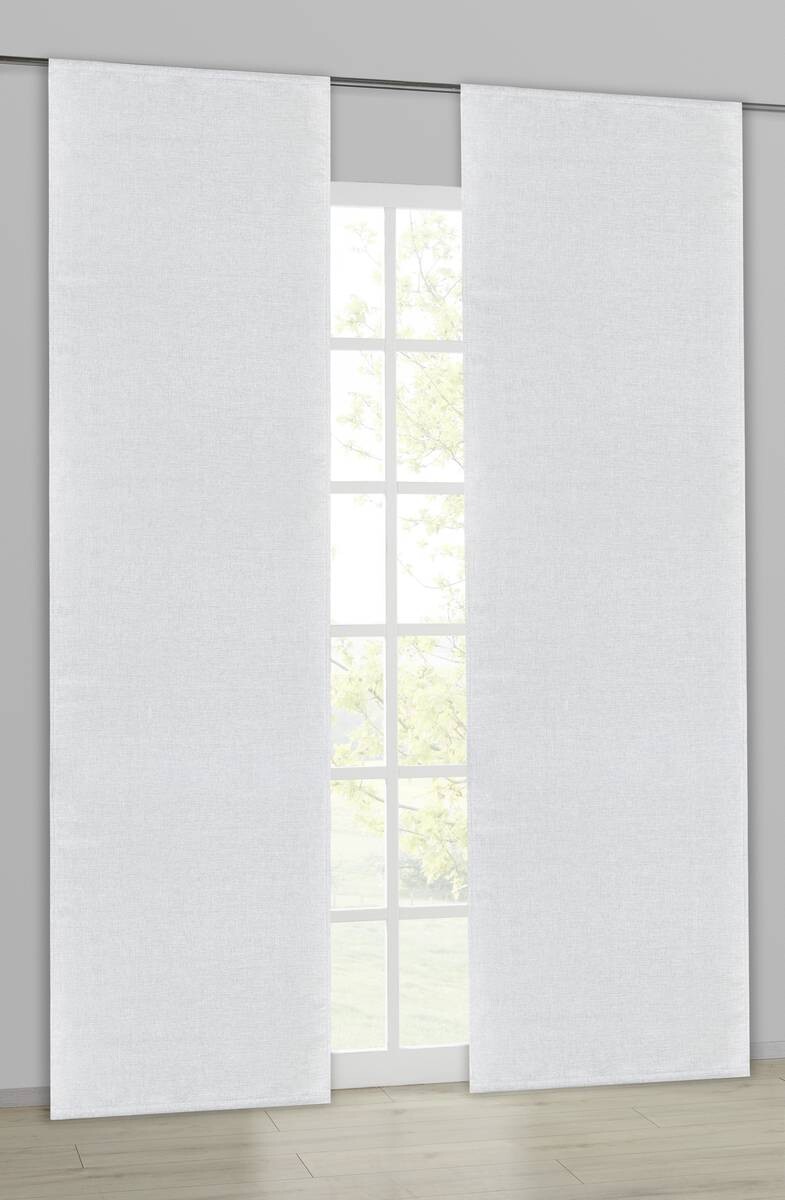 POCOline Schiebevorhang Burner silber B/L: ca. 60x245 cm