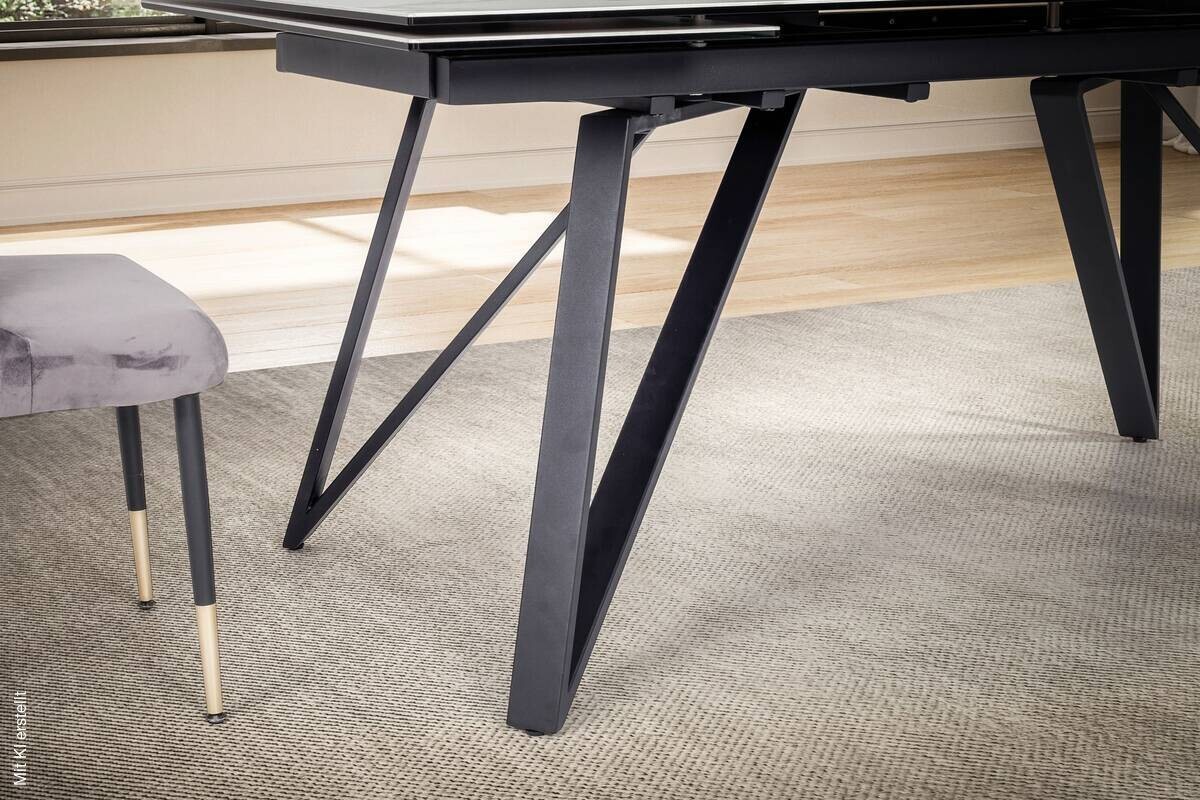 Esstisch weiß Marmor Optik B/H/T: ca. 180x76x95 cm