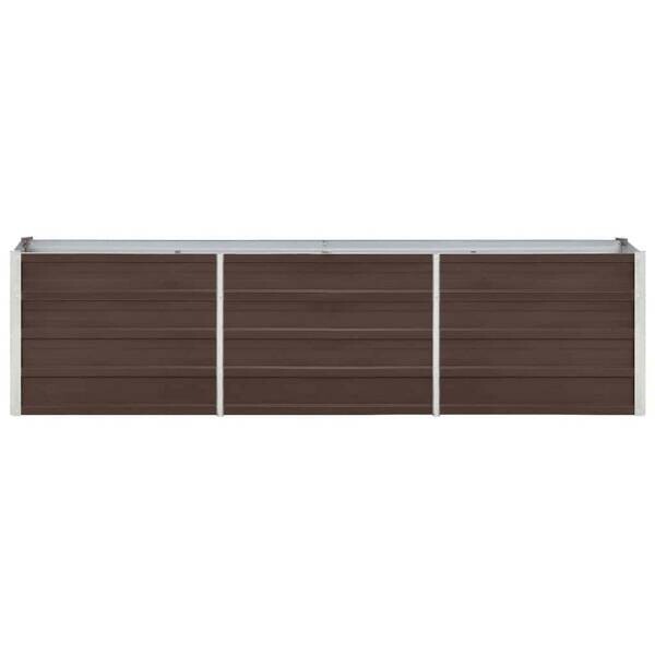 Garten-Hochbeet braun Stahl B/H/L: ca. 40x45x240 cm