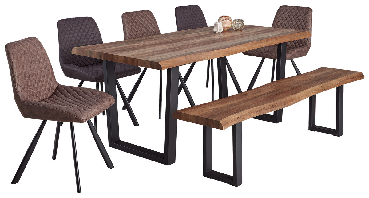 Stuhl Emily anthrazit Microfaser B/H/T: ca. 51x87x63 cm