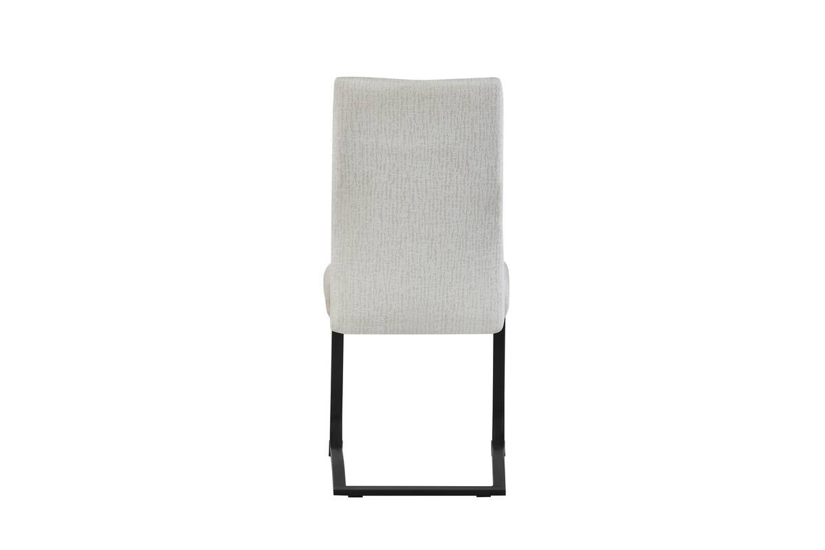 Schwingstuhl LENI, 2er Set creme schwarz Webstoff B/H/T: ca. 43x98x59 cm