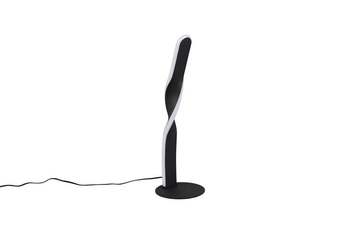 Reality LED Tischleuchte Ginko mattschwarz Metall H: ca. 40,5 cm 1 Brennstellen