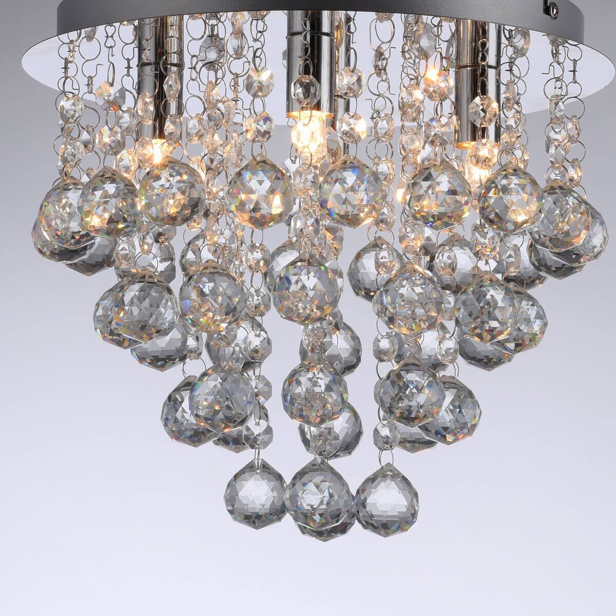 Just Light LED-Kronleuchter Kulunka B/H/L: ca. 28x25x28 cm