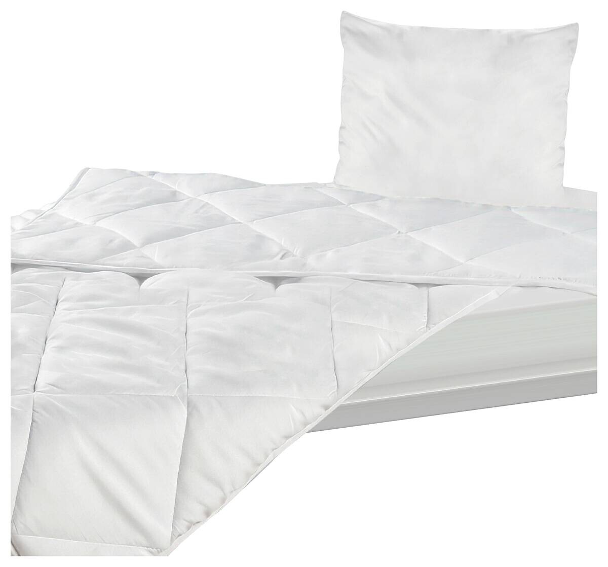 Sensation Bettenset weiß 100% Polyester B/L: ca. 135x200 cm