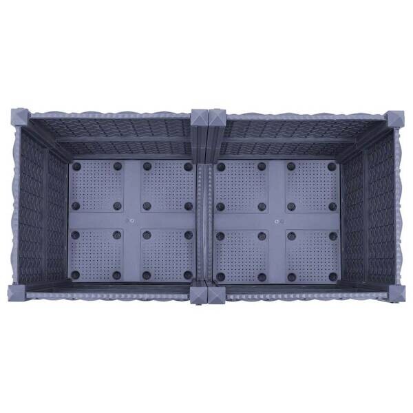 Hochbeet grau Polypropylen B/H/L: ca. 40x38x80 cm