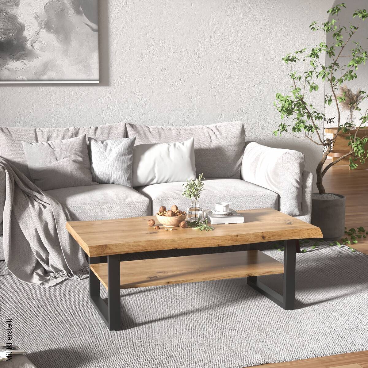 Couchtisch Zara Eiche Artisan Nachbildung B/H/T: ca. 110x40x60 cm
