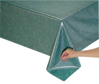 Abwaschbarer Tischbelag klar B/S: ca. 140x0,01 cm