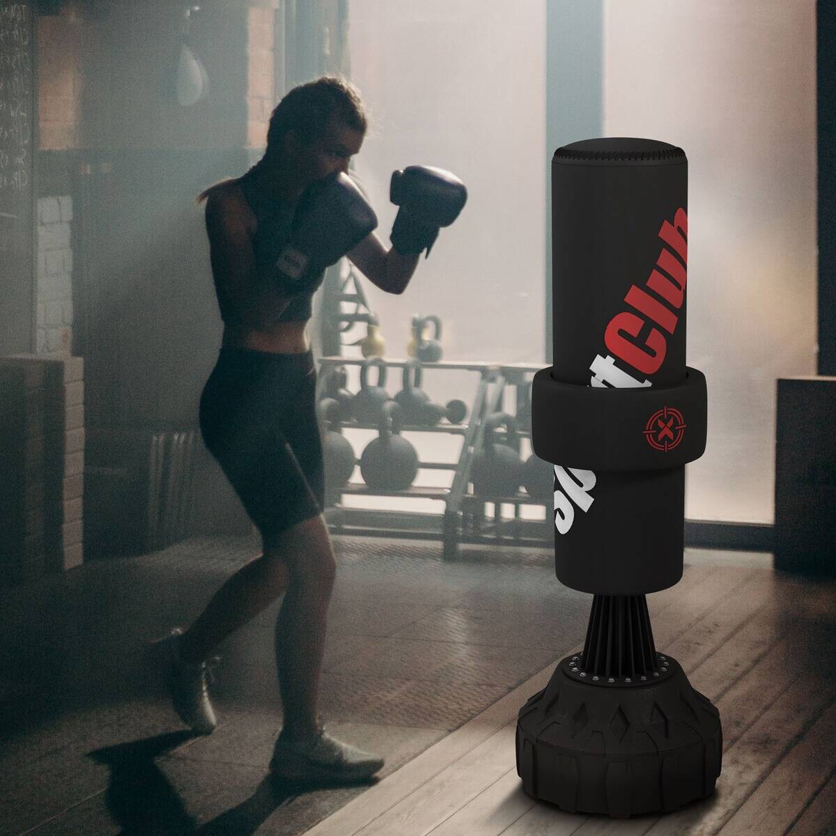 SPORTNOW Fitness-Zubehör schwarz Edelstahl B/H/L: ca. 57x57x175 cm