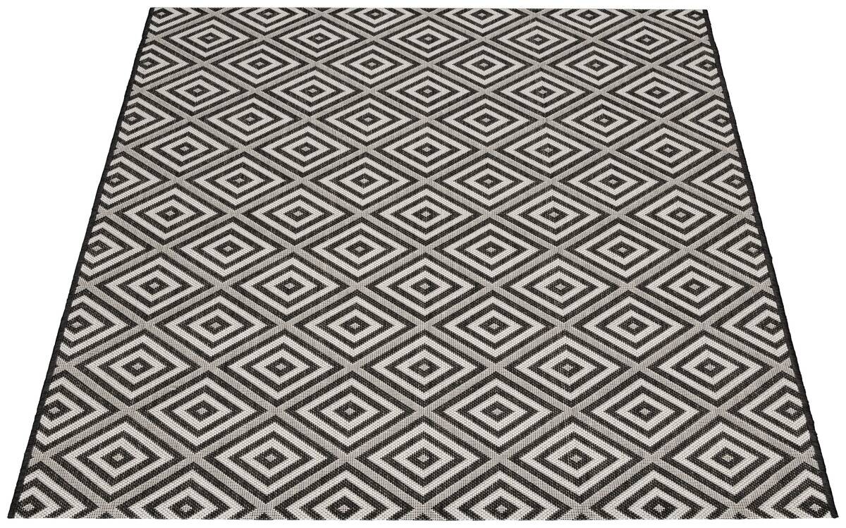 In-/Outdoor-Teppich Ambiente schwarz B/L: ca. 80x240 cm