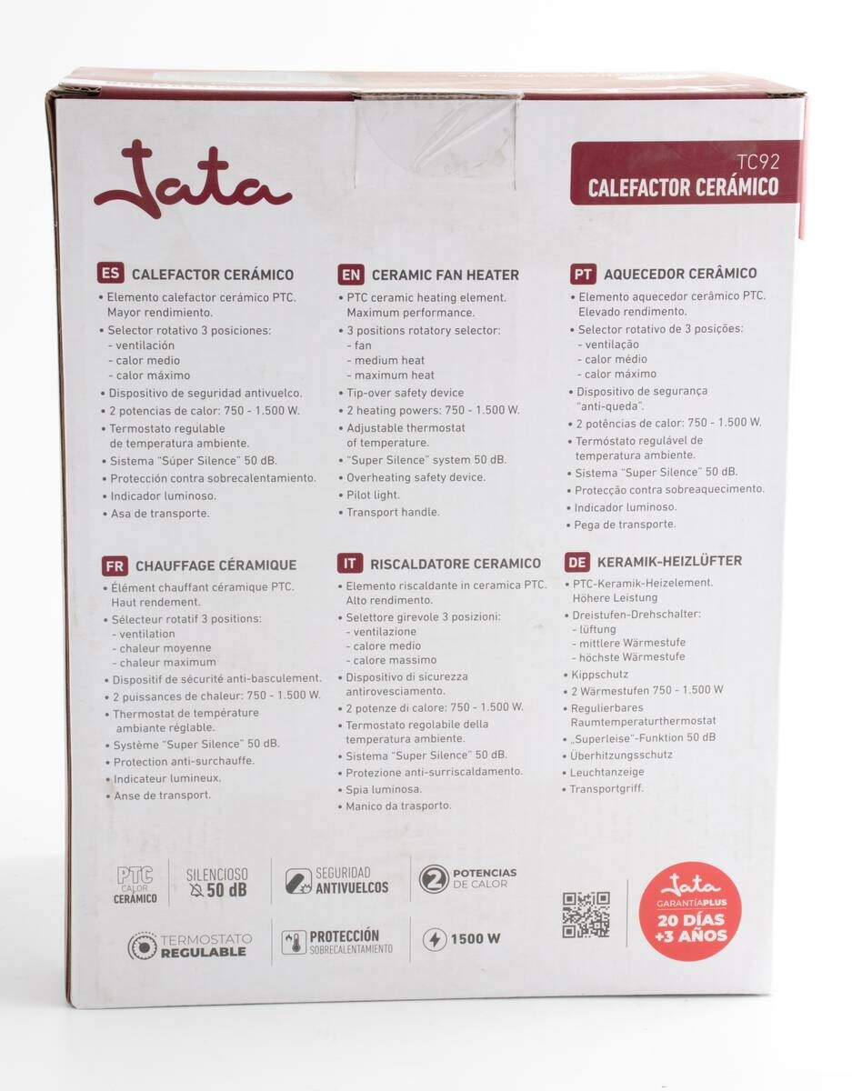 Keramik-Heizlüfter Jata TC92 ca. 1500 W