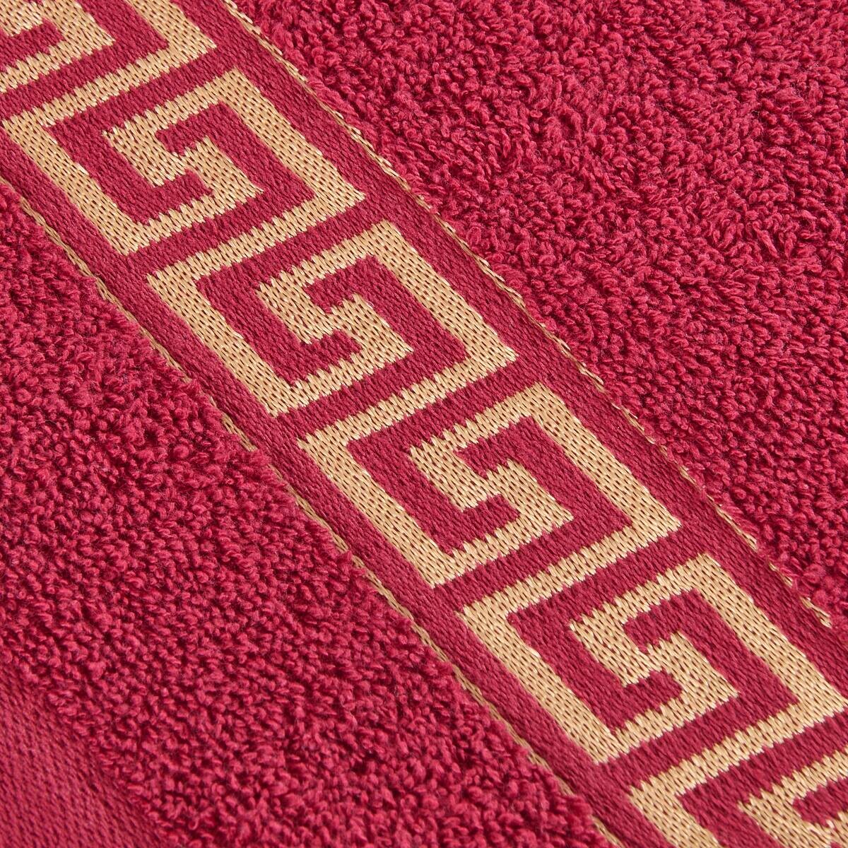 POCOline Handtuch Mäander rot 100% Baumwolle B/L: ca. 50x100 cm