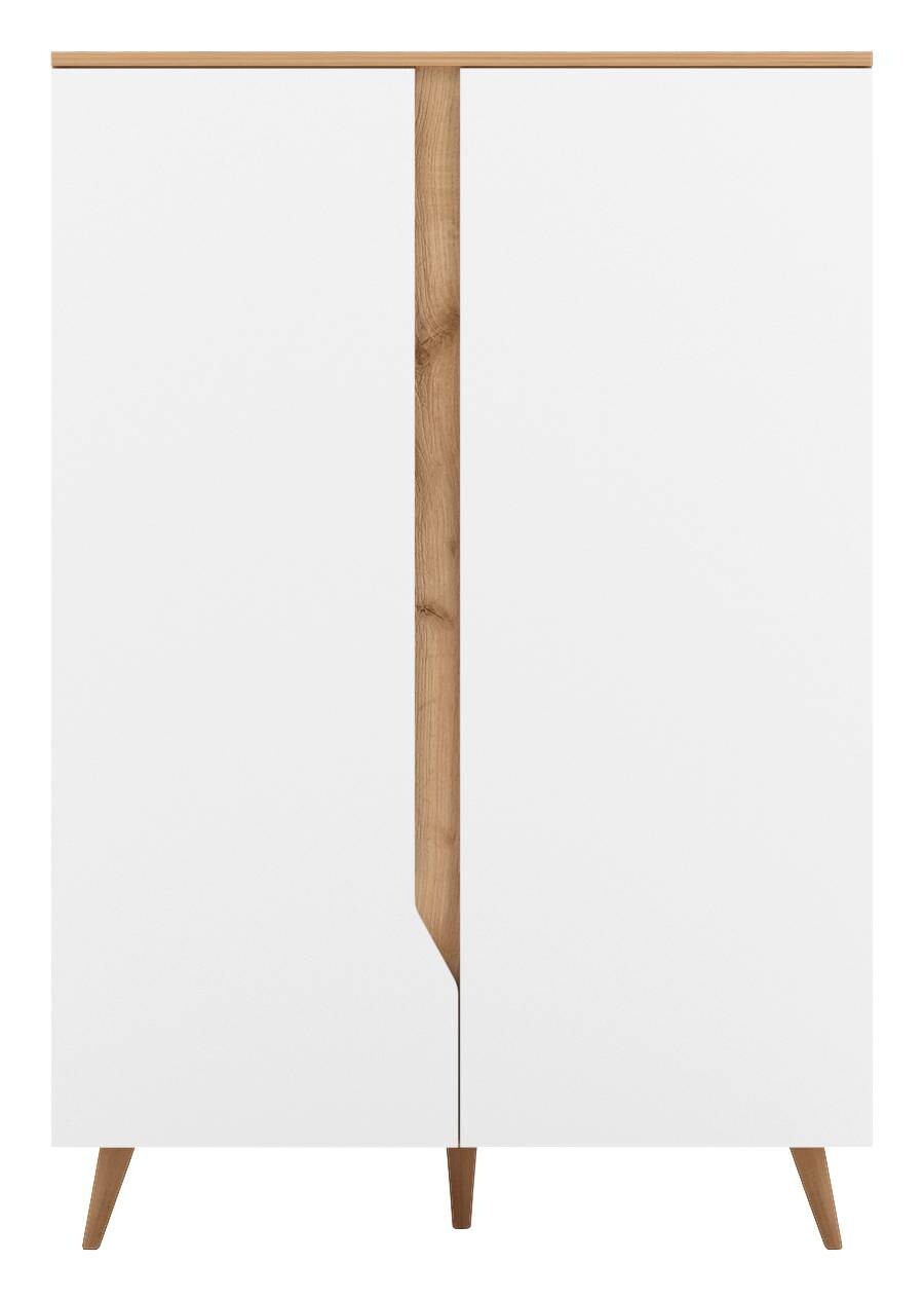 Kommode Tue Craft Eiche Nachbildung weiß matt B/H/T: ca. 90x132x42 cm