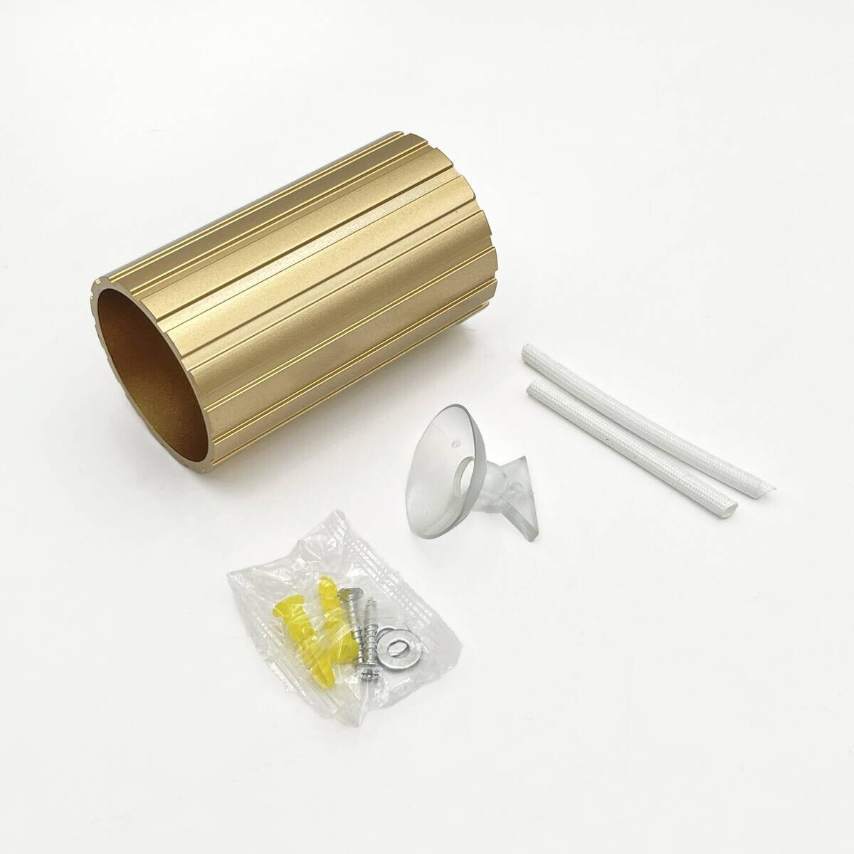 Lamkur Strahler Prisma gold Stahl B/H/L: ca. 6,5x10x6,5 cm 1 Brennstellen