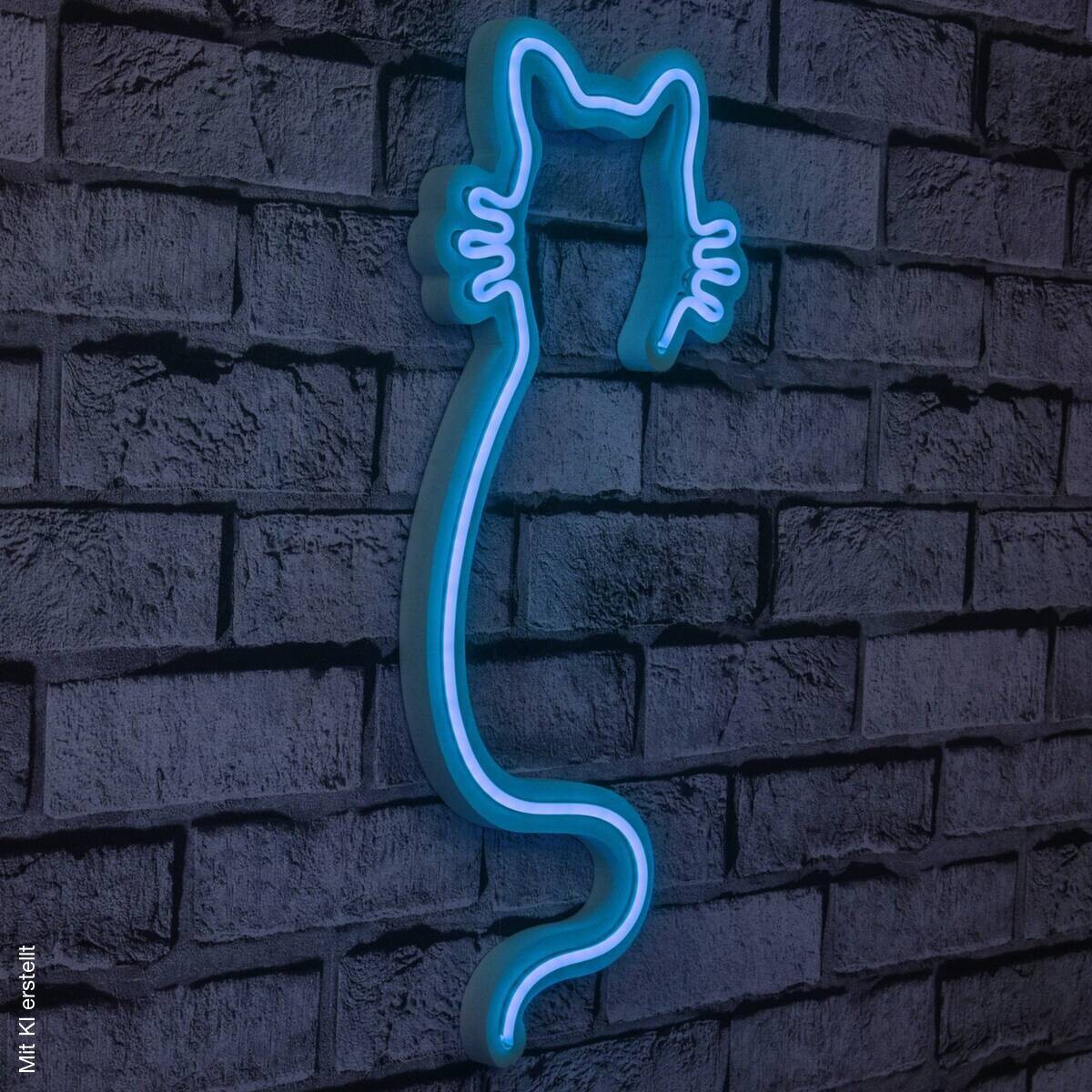 Opviq LED-Wandleuchte blau PVC B/H/T/L: ca. 22x48x2x22 cm