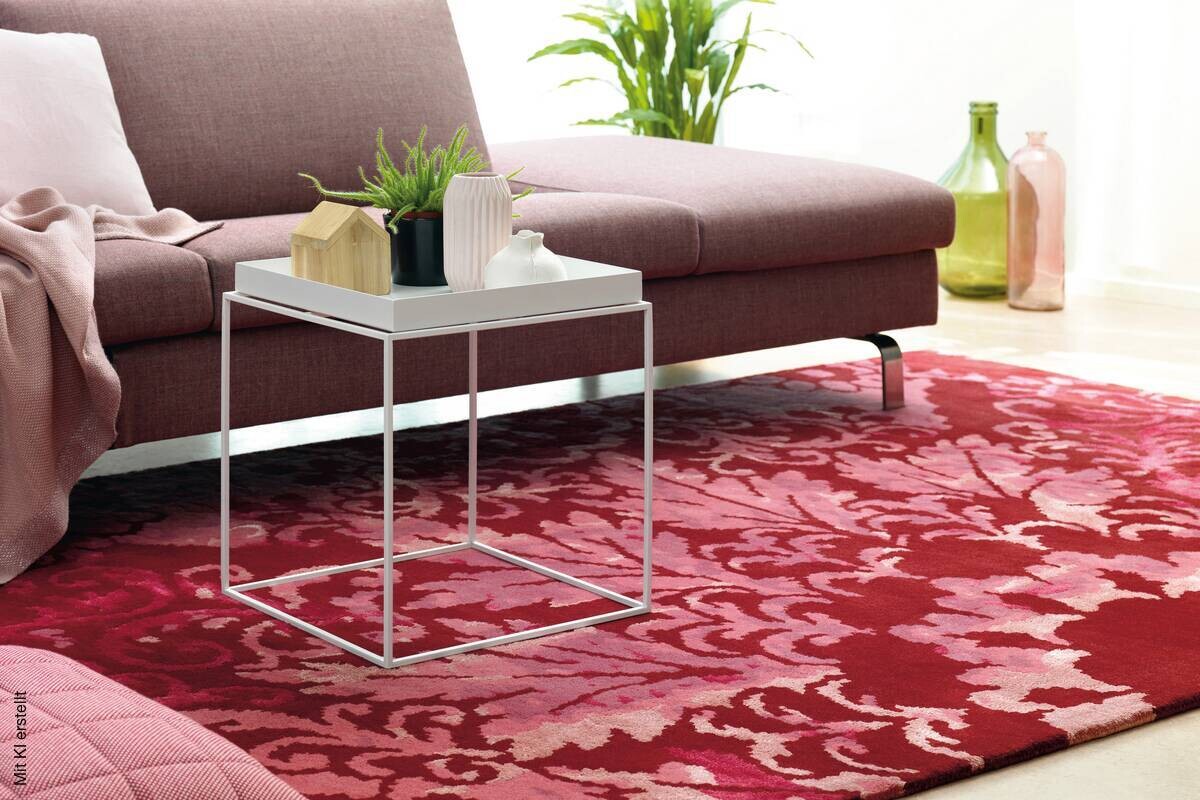 Arte Espina Kurzflorteppich Satin 8061 rot B/L: ca. 170x240 cm