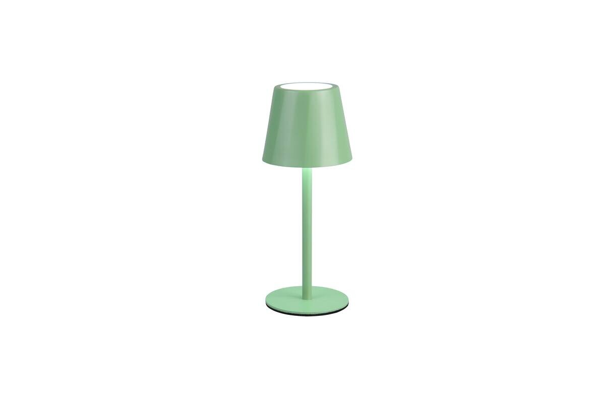 Reality LED Tischleuchte DIAZ Pistazie Metall H: ca. 21 cm 1 Brennstellen