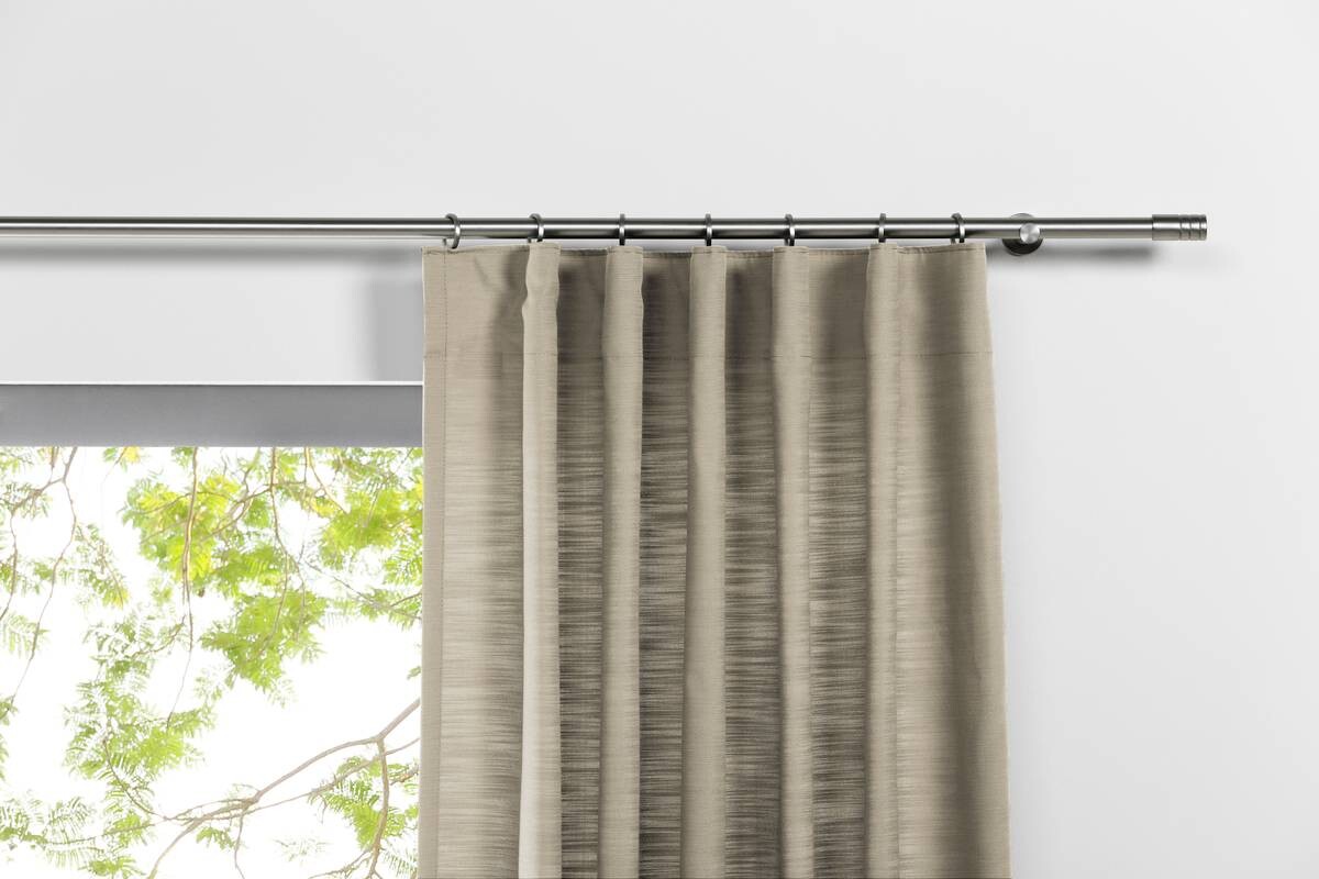Ösenvorhang 2er Pack Balance beige B/L: ca. 135x245 cm