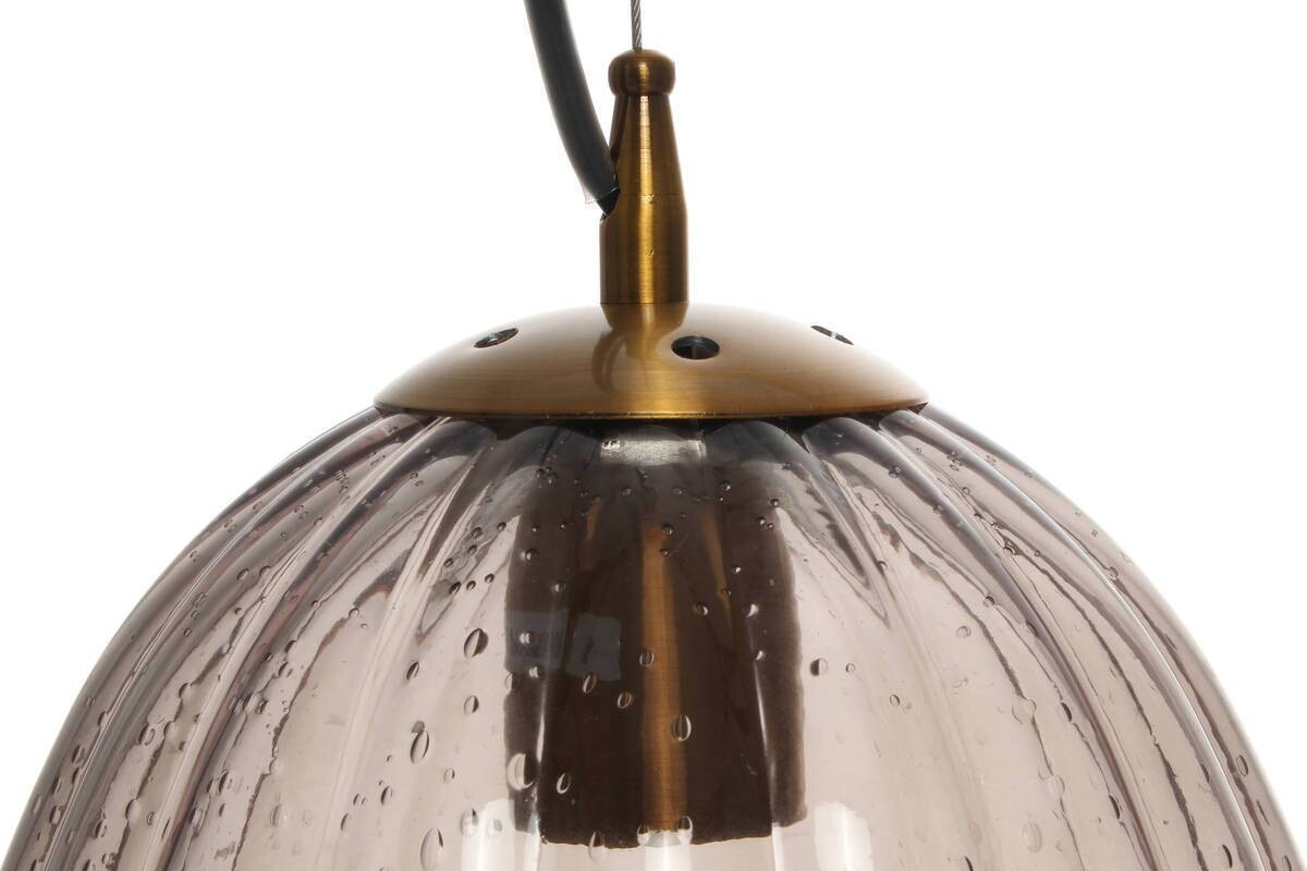 Kayoom Pendelleuchte Virgina 125 grau Glas Eisen B/H/L: ca. 23x36x23 cm E27 1 Brennstellen