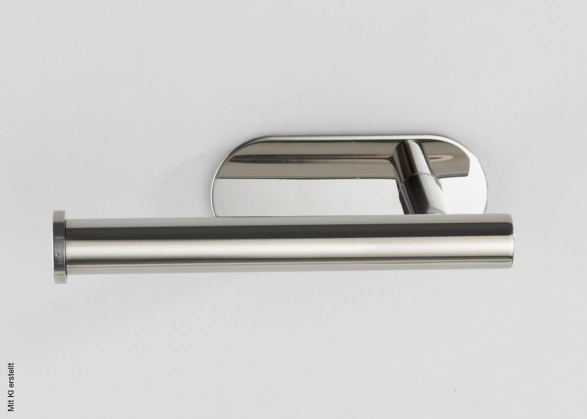 Turbo-Loc Toilettenpapierhalter silber Metall B/H/T: ca. 4,5x16x7 cm