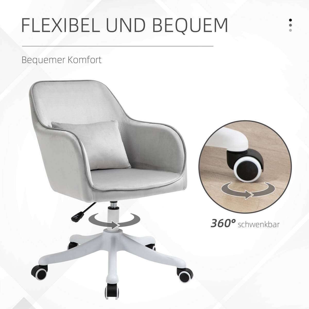 Drehstuhl 921-298V70GY grau
