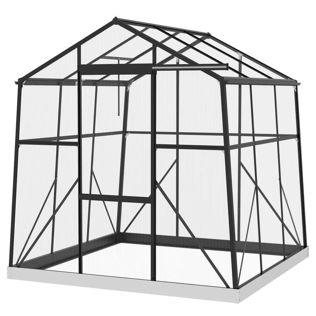 Outsunny Gewächshaus B/H/L: ca. 192x204x192 cm